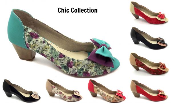 Sapato Peep Toe Chic 4x de R$19,25