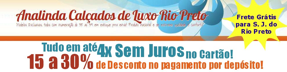 Analinda Calçados de Luxo Rio Preto