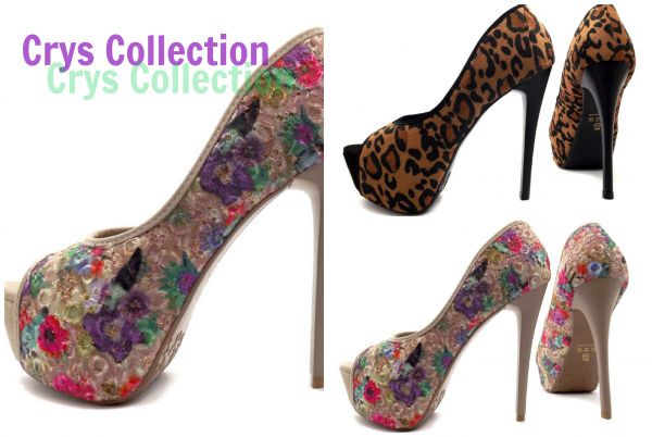 Sapato Peep Toe Crys 4x de R$39,97