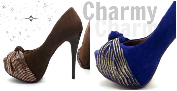 Sapato Peep Toe Charmy 4x de R$39,97